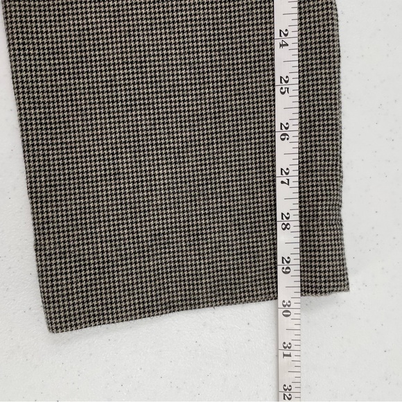 Lauren Ralph Lauren Herringbone Cotton Straight Leg Stretch Zipper Pockets Pant - Picture 11 of 13